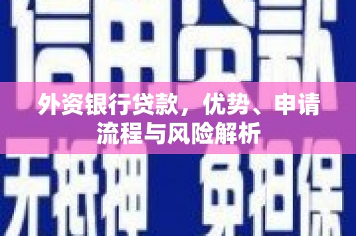 千山外资银行贷款，优势、申请流程与风险解析