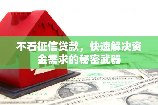 千山不看征信贷款，快速解决资金需求的秘密武器