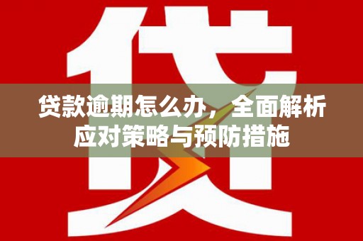 千山贷款逾期怎么办，全面解析应对策略与预防措施