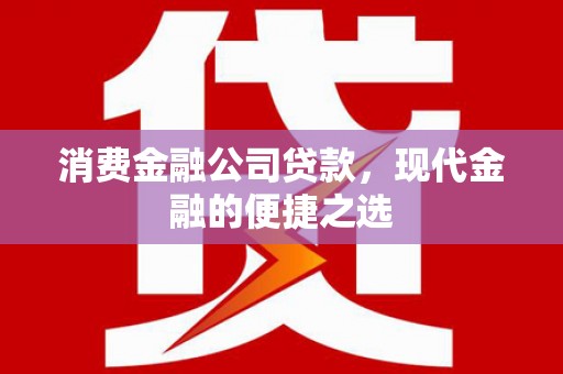 千山消费金融公司贷款，现代金融的便捷之选